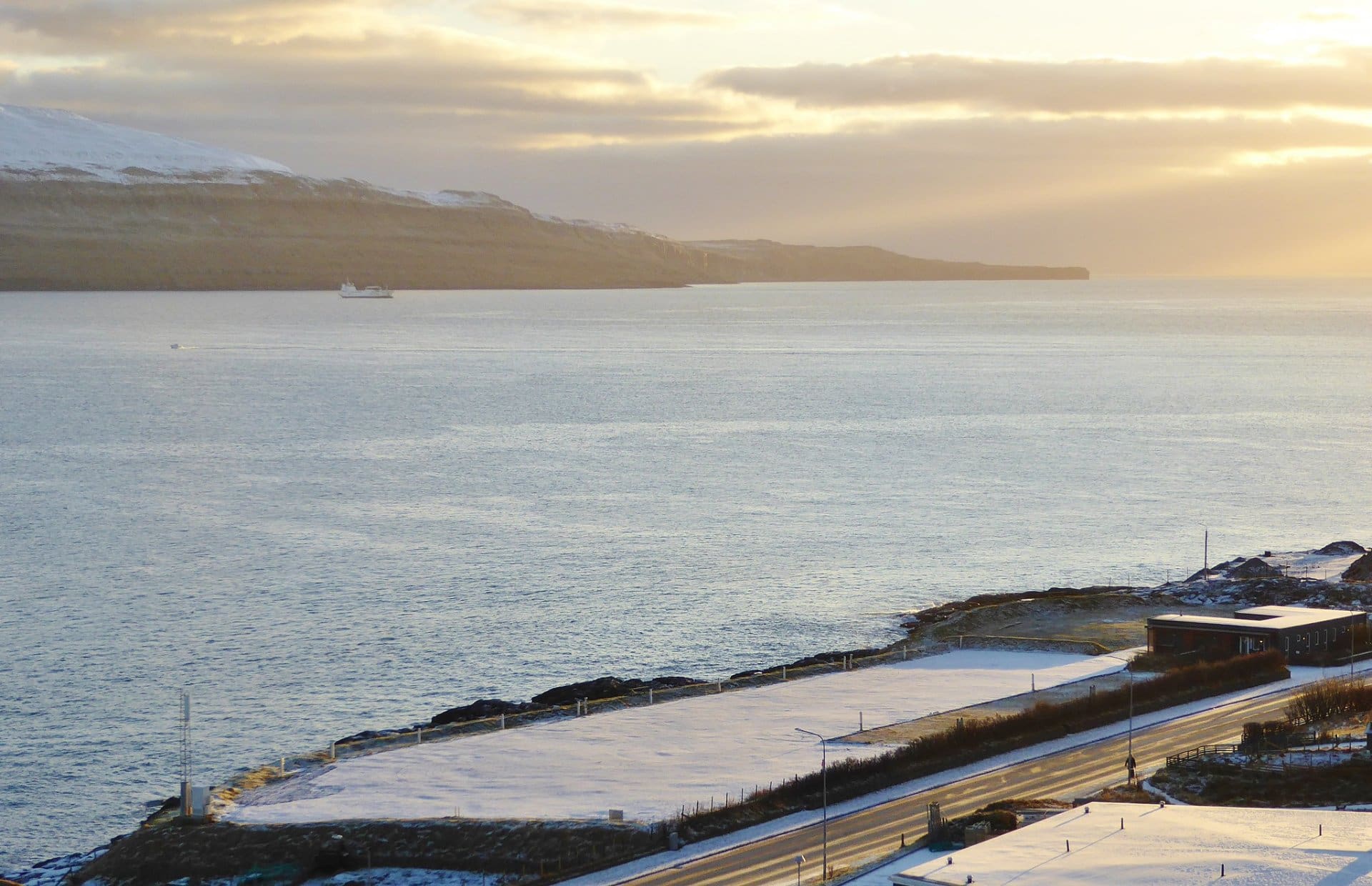 Kampingplássið úti við Strond